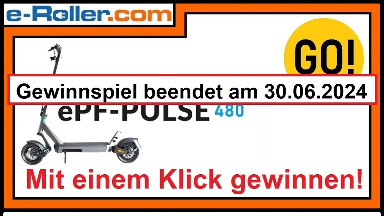 ePowerfun ePF-Pulse E Scooter gewinnen mit nur einem Klick!