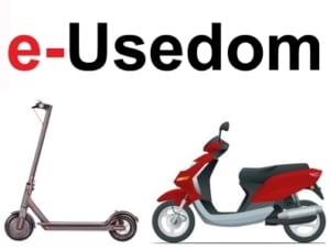 e-Scooter auf Usedom