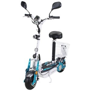 e scooter mit sitz und korb