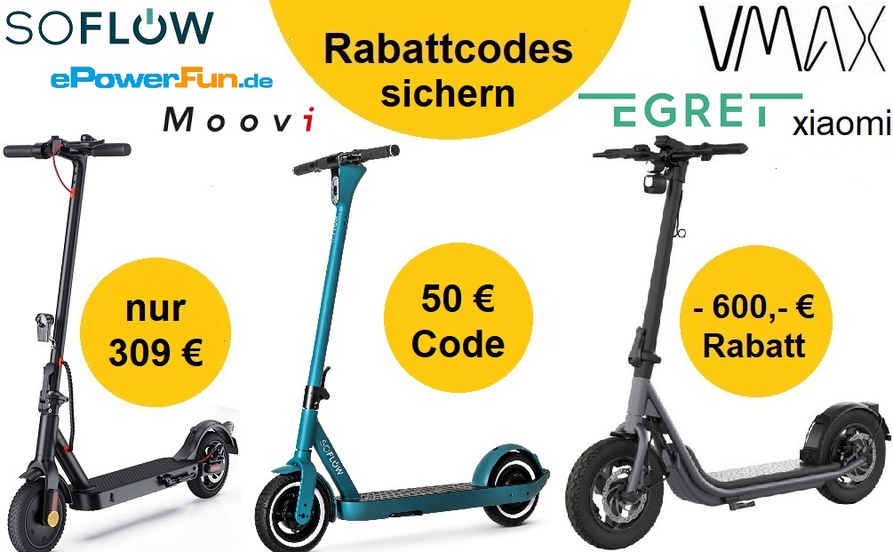 Die besten E Scooter günstig kaufen