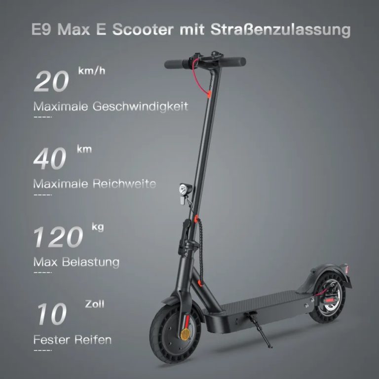 Scootmax Ep Pro Reichweite, Gewicht und Reifen