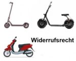 Widerrufsrecht beim Kauf eines E Scooter