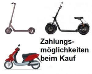 Zahlungsmöglichkeiten beim Kauf eines E Scooter