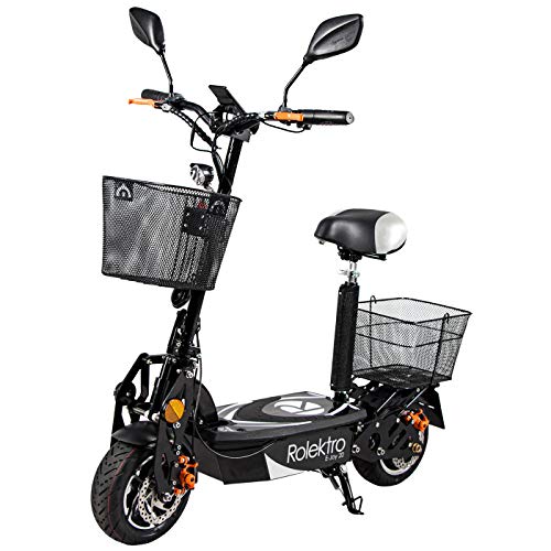 Rolektro E Scooter mit Korb