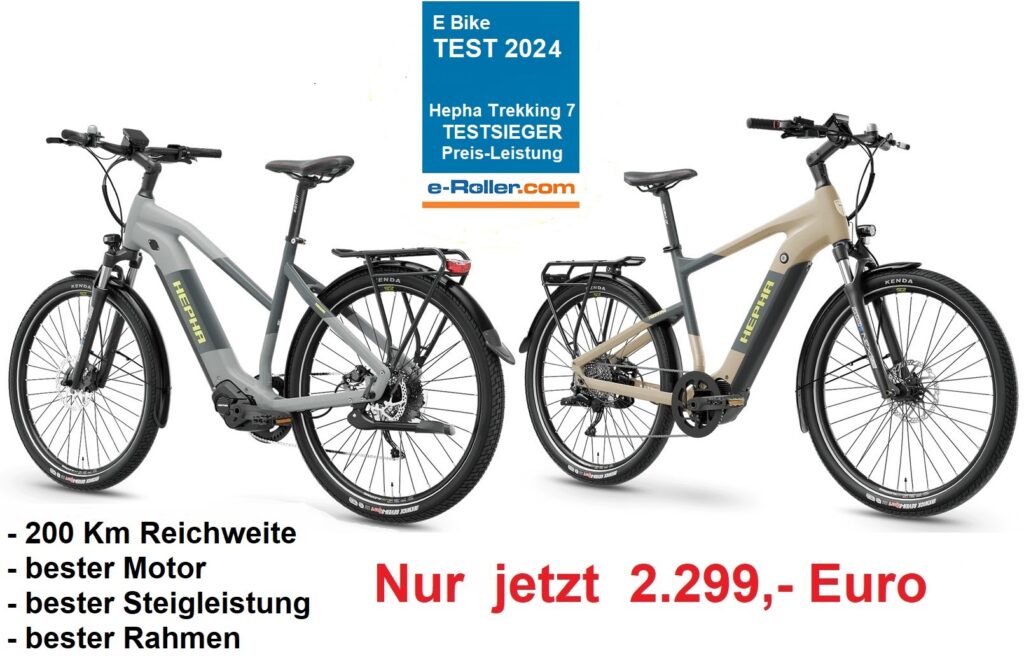 Hepha Trekking 7 E Bikes im Test 2024