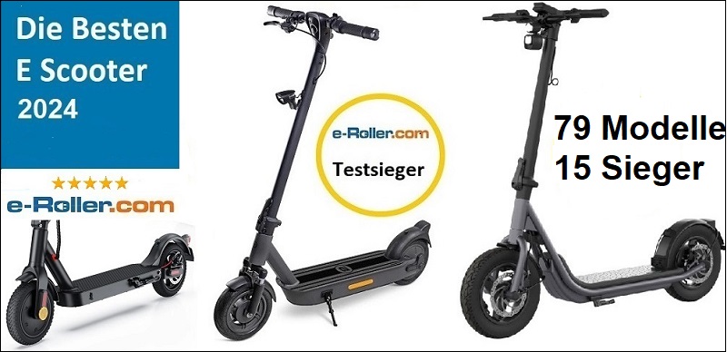 Alle E Scooter mit Straßenzulassung im Vergleich