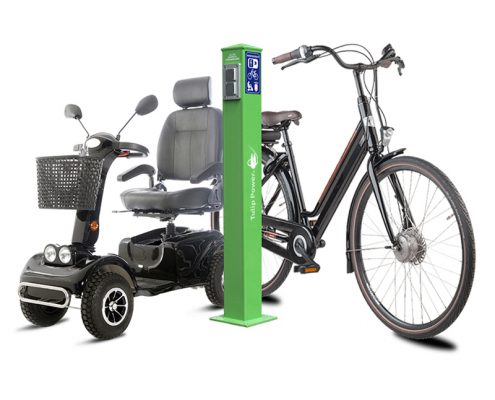 Ladesäulen für E Scooter, E Bikes und Co