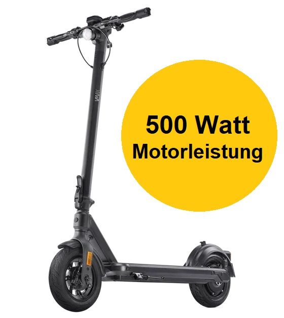 E Scooter mit 500 Watt Motorleistung