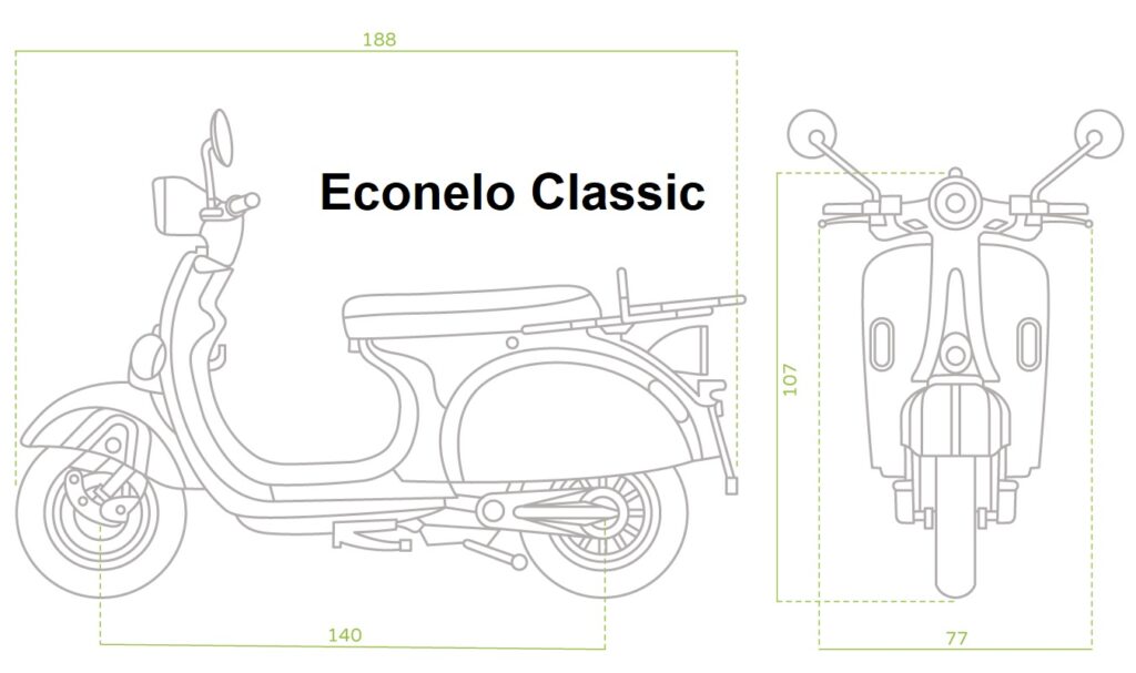 Econelo Classic Abmessungen