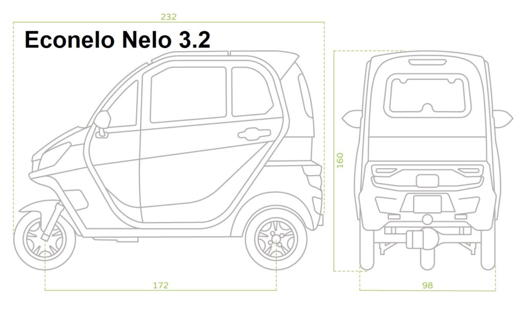 Econelo Nelo 3.2 Abmessungen