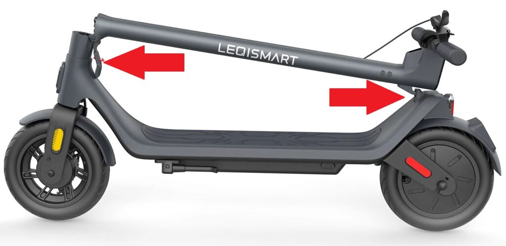 Leqismart E Scooter A11 zusammengeklappt