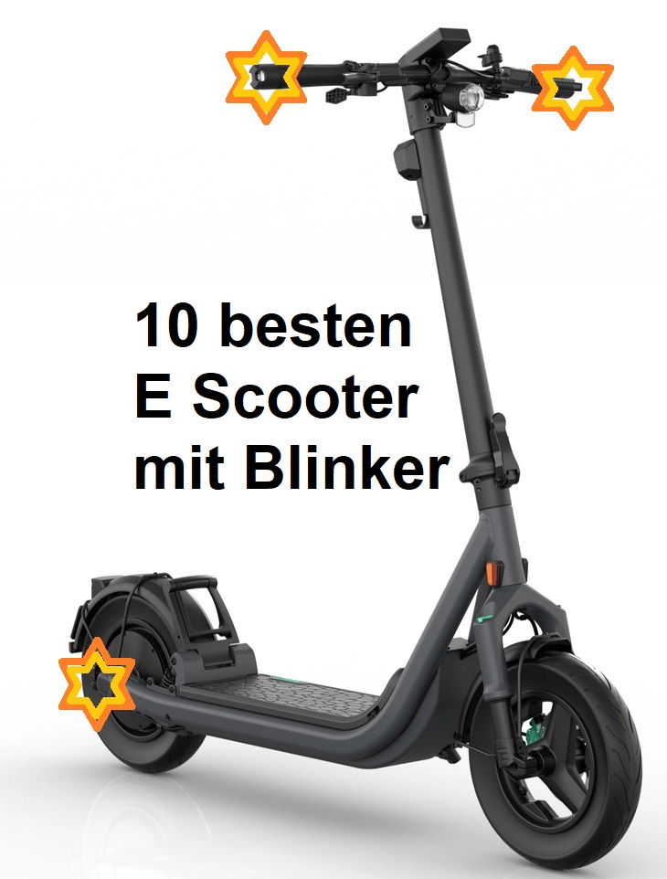 E Scooter mit Blinker im Vergleich