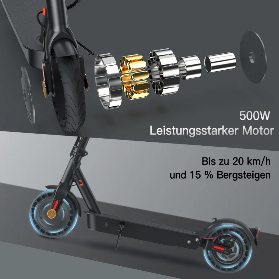 Sparkscoot E9 Max Motor und Steigfähigkeit