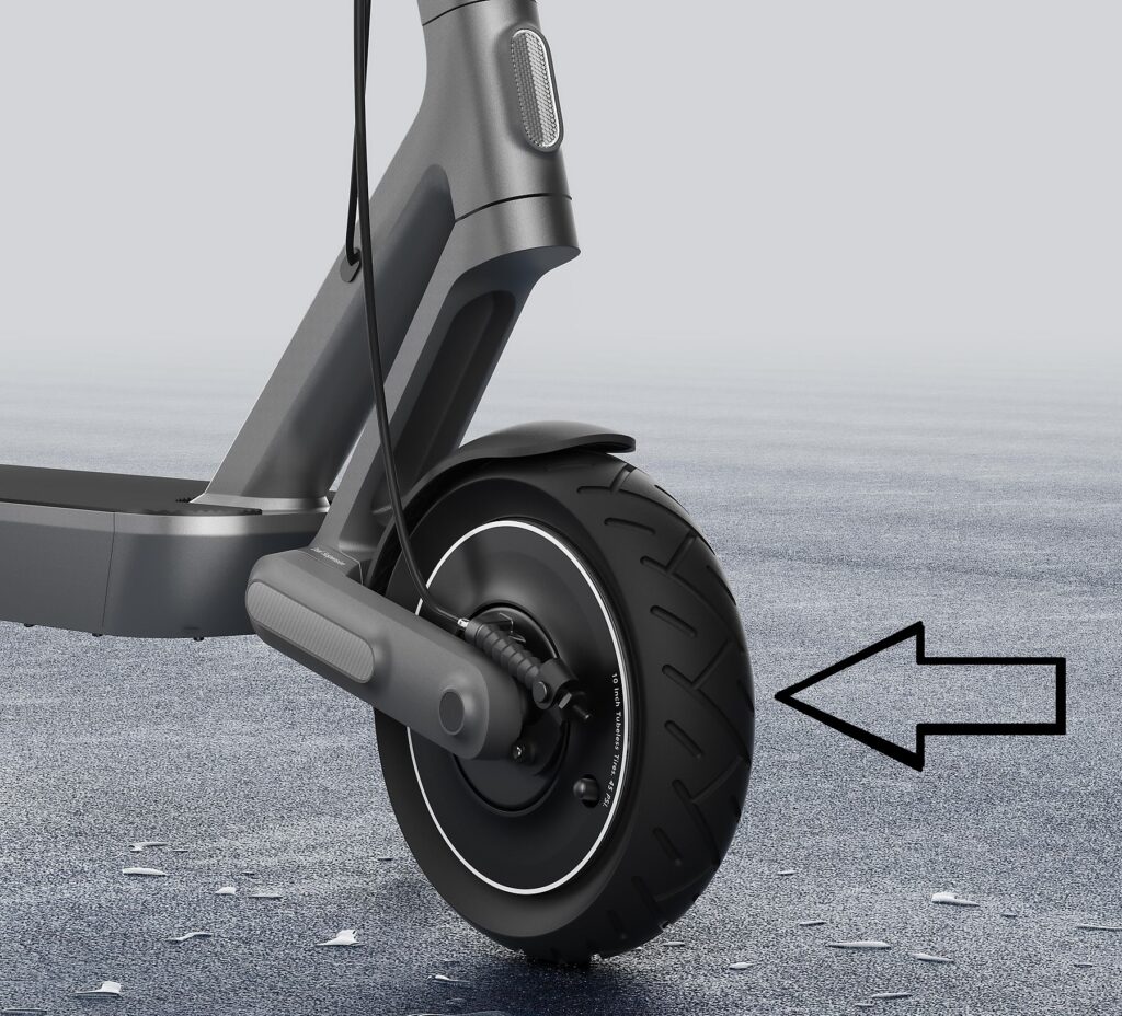 XIAOMI Electric Scooter 4 Ultra Vorderrad federt weich auf Testfahrt