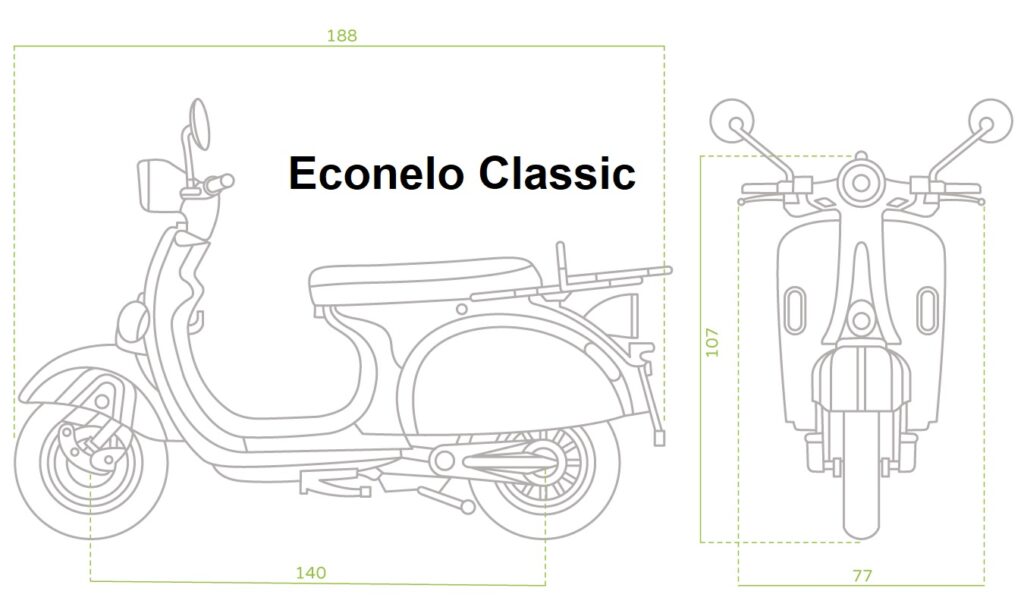 Econelo Classic Abmessungen