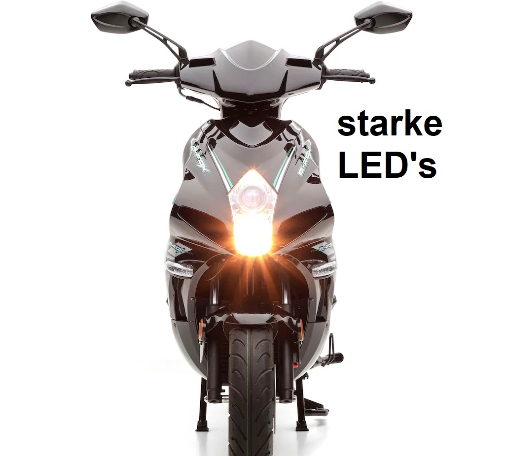Econelo E Fox Elektroroller mit hellen LED Leuchten