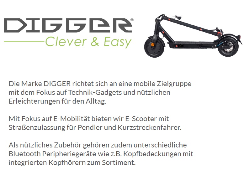 digger clever e scooter