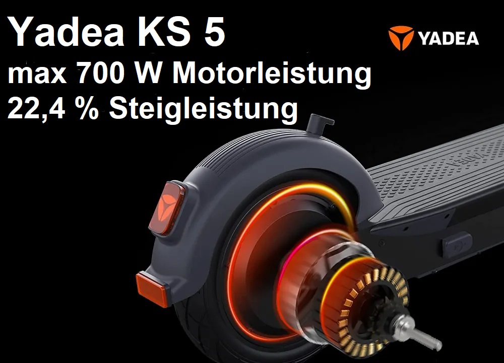 Yadea E Scooter KS5 Motorleistung