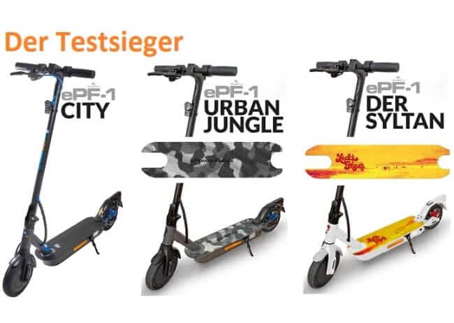 epowerfun epf-1 escooter testsieger