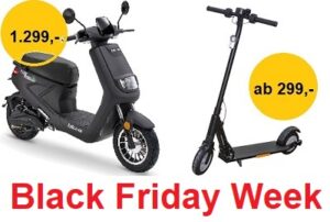 Black Friday Week für E Scxooter und Elektroroller