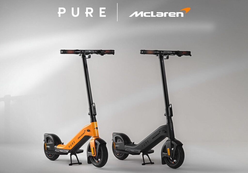McLaren Pure Streetbooster E Scooter in orange und schwarz