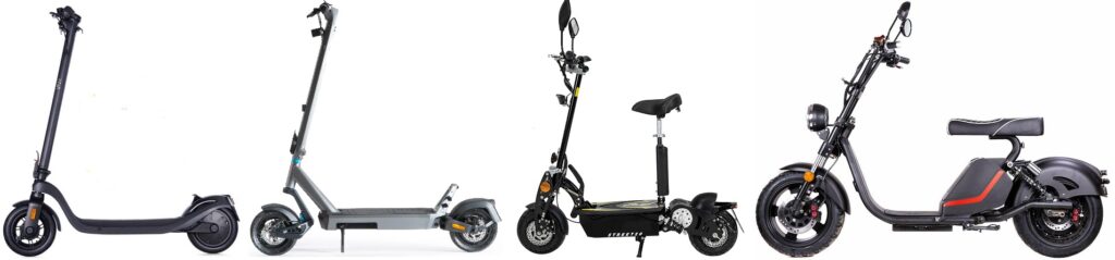 e scooter arten