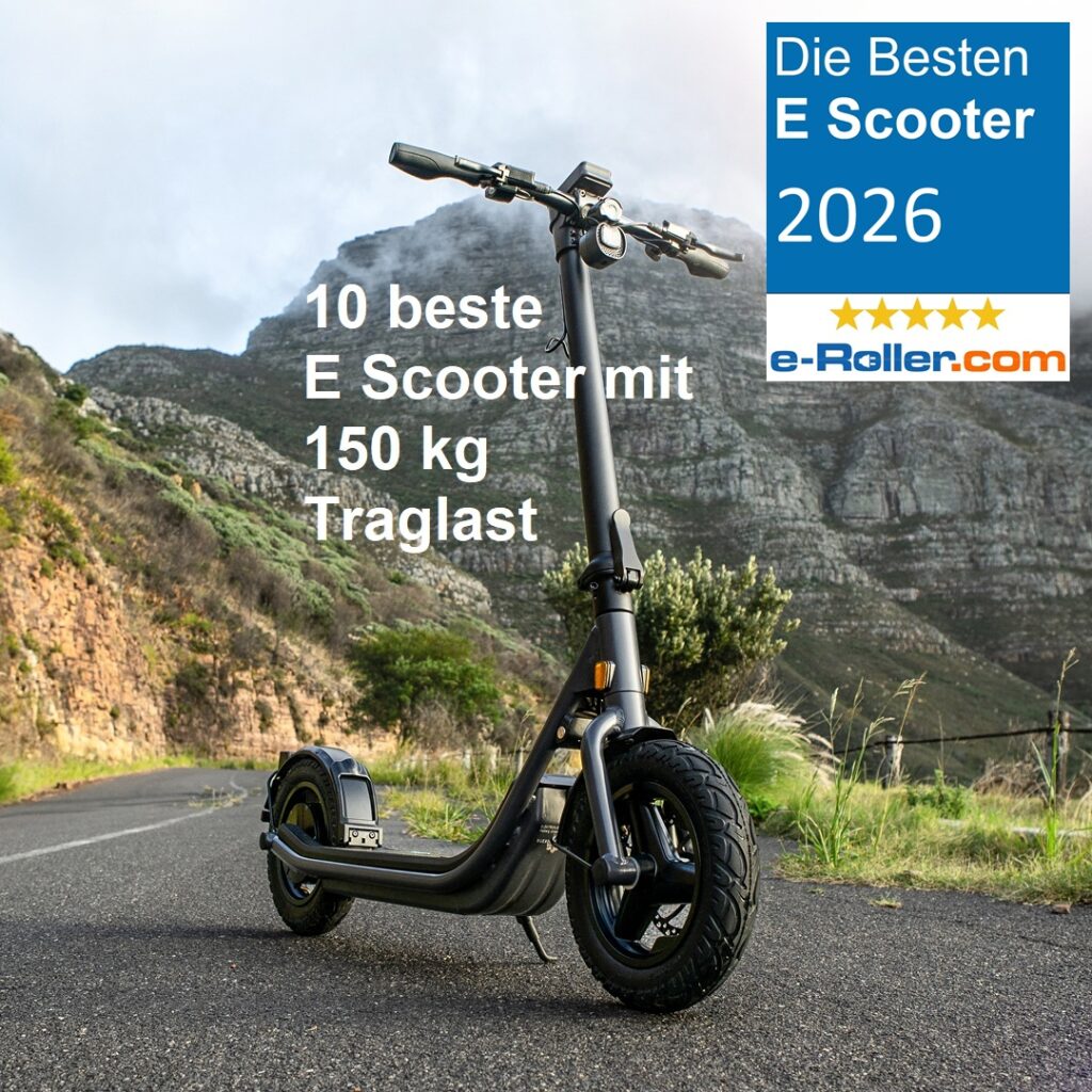 E Scooter mit hoher Traglast bis 150 kg im Test 2025 - Die besten Modelle im Vergleich