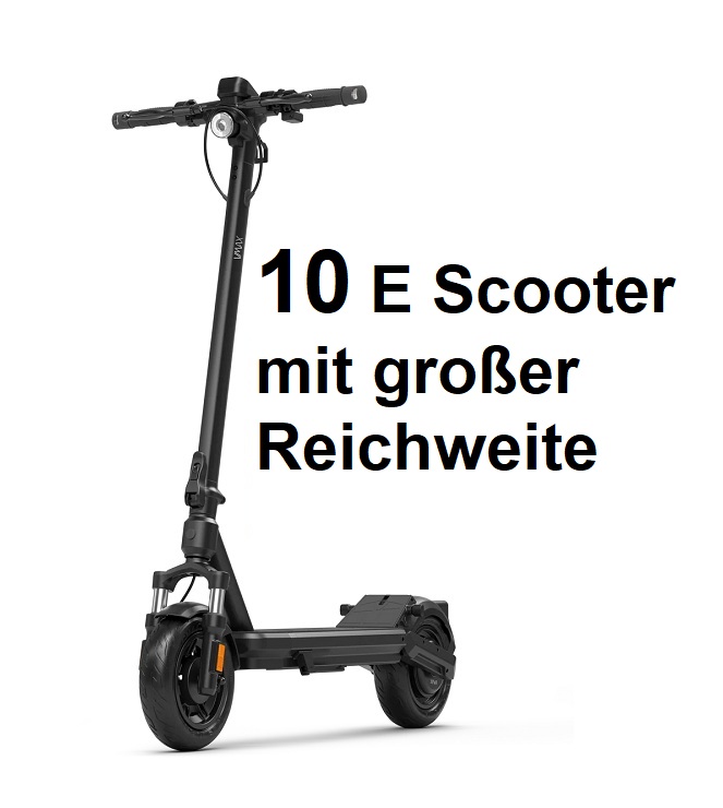 10 beste E Scooter mit großer Reichweite