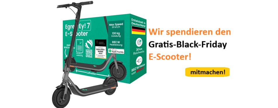gratis black friday e scooter