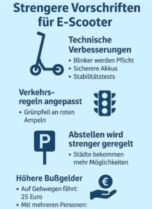 neue regeln für e scooter im straßenverkehr