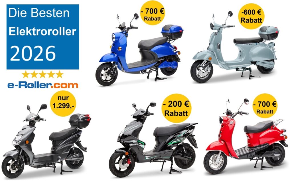 die besten elektroroller 2026 im test - ein vergleich