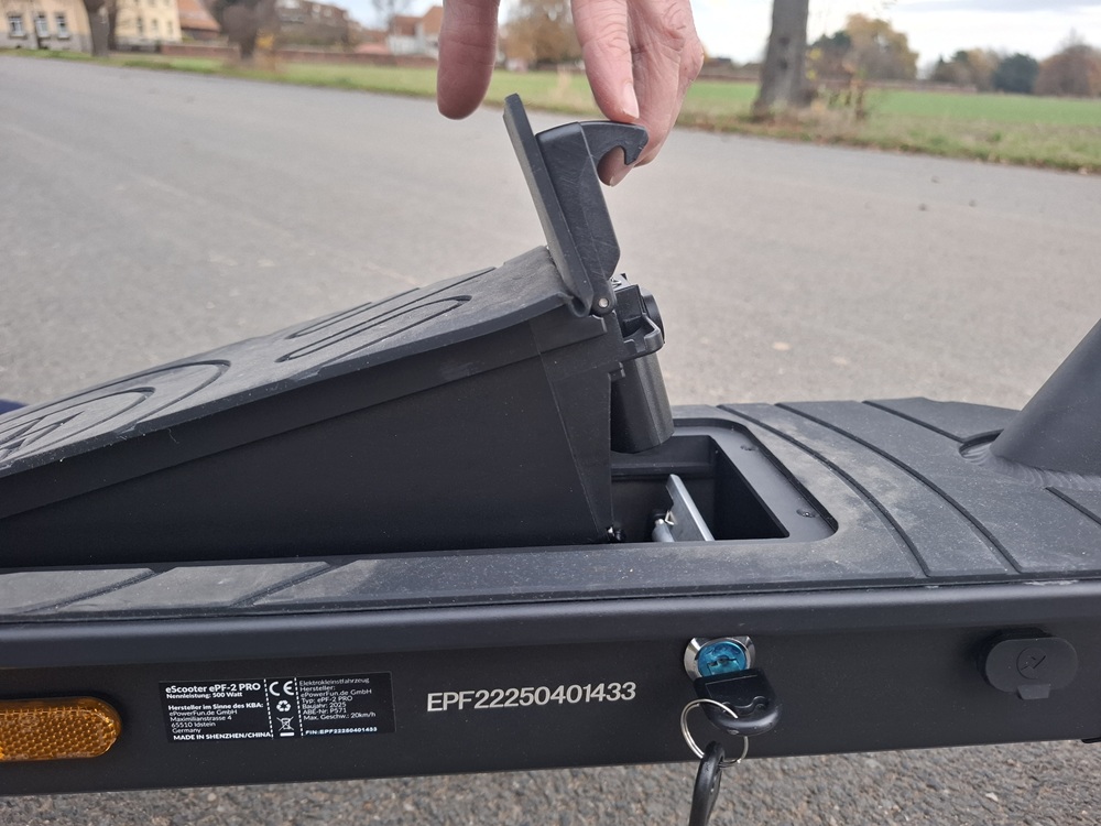 epowerfun epf-2 Pro entnehmbarer Akku