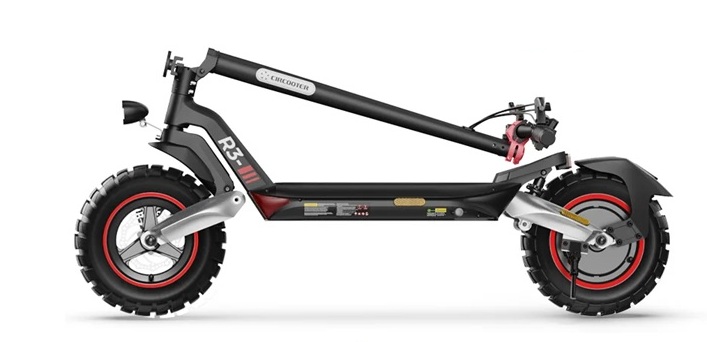 Der iScooter R3 lässt sich in ca. 3 Sekunden zusammenfalten