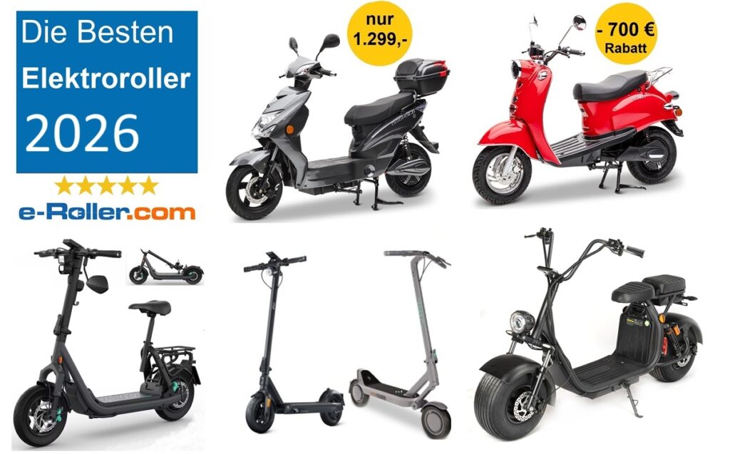 die besten elektroroller 2026 im test und im vergleich